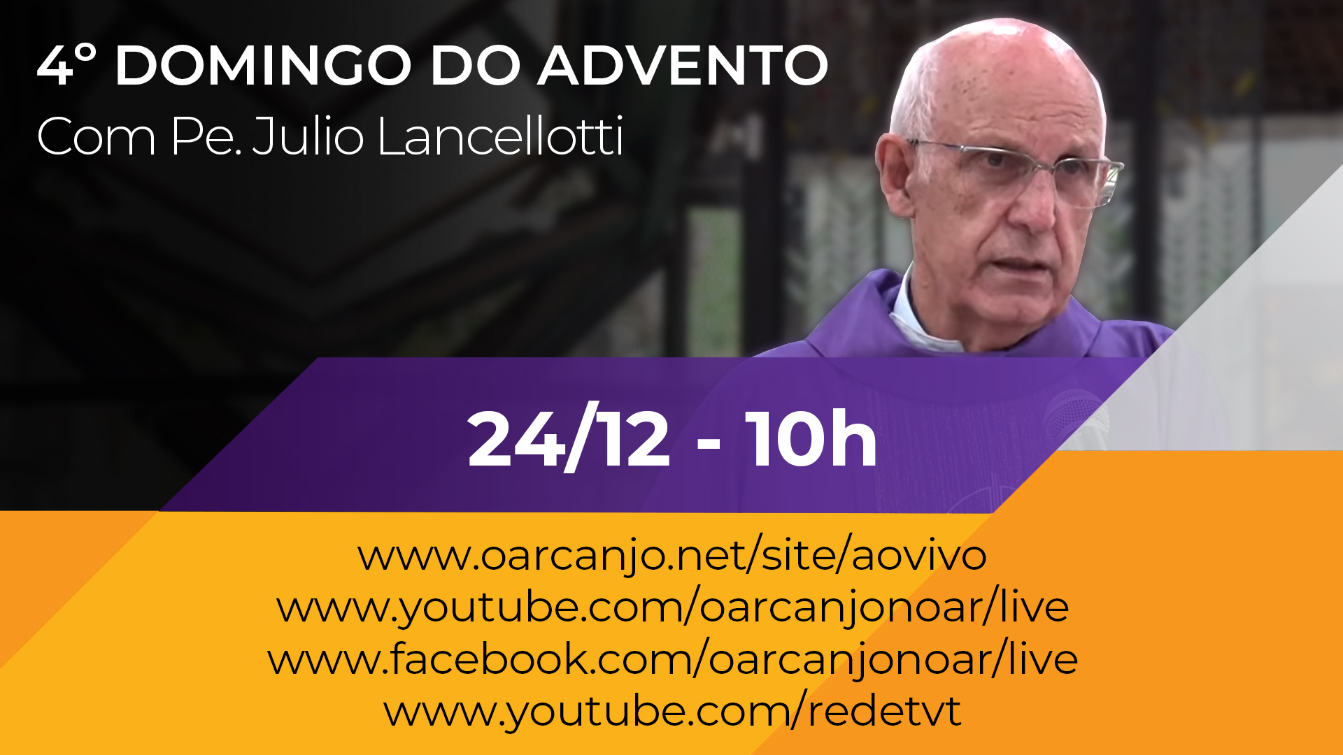 Missa do 4º Domingo do Advento Pe Julio Lancellotti 24 12 2023